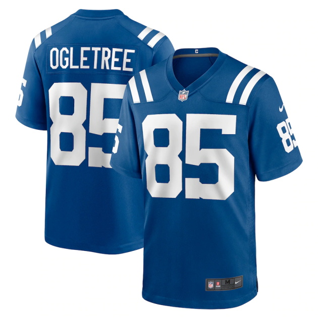 mens nike andrew ogletree royal indianapolis colts game player jersey